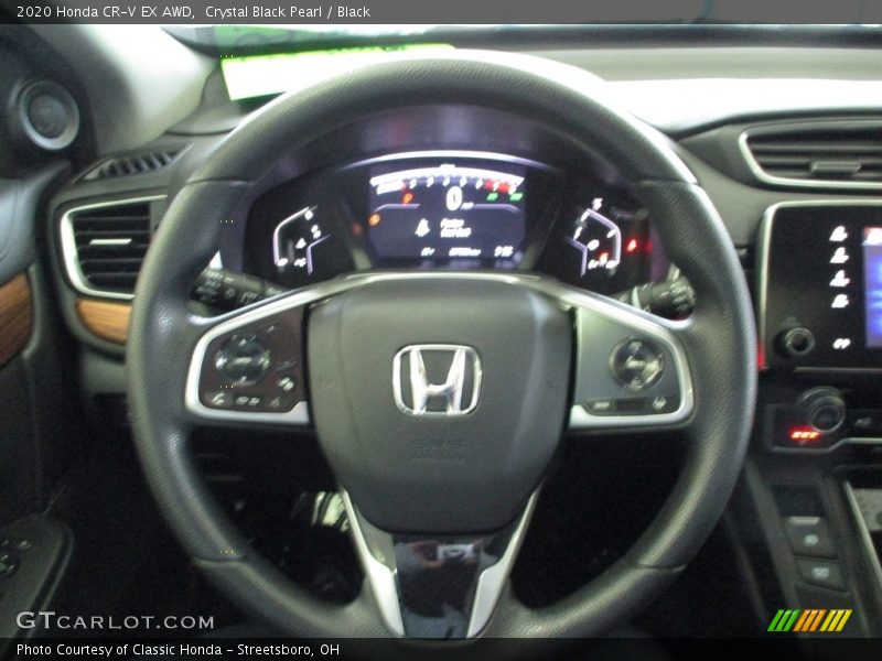 Crystal Black Pearl / Black 2020 Honda CR-V EX AWD