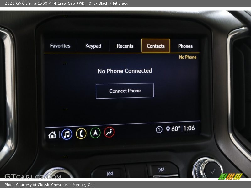 Controls of 2020 Sierra 1500 AT4 Crew Cab 4WD