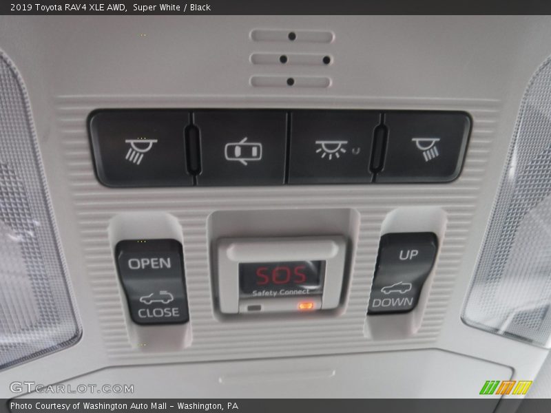 Super White / Black 2019 Toyota RAV4 XLE AWD