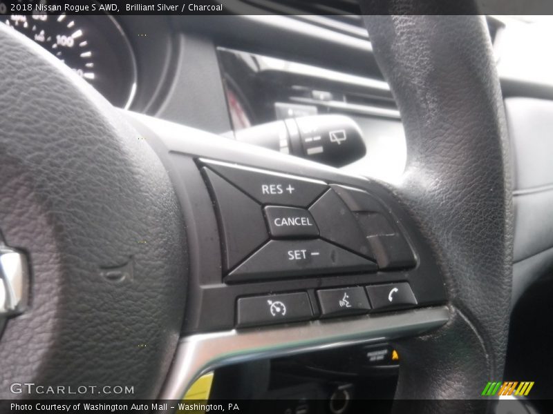 Brilliant Silver / Charcoal 2018 Nissan Rogue S AWD