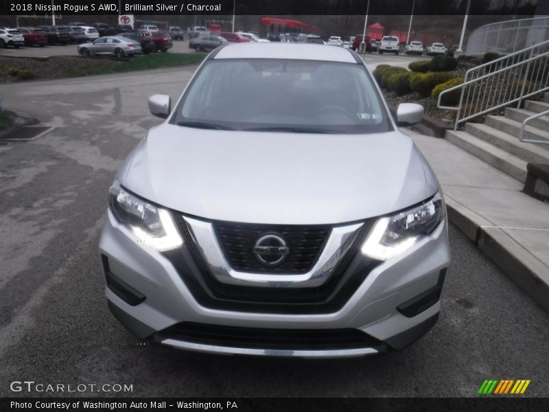 Brilliant Silver / Charcoal 2018 Nissan Rogue S AWD