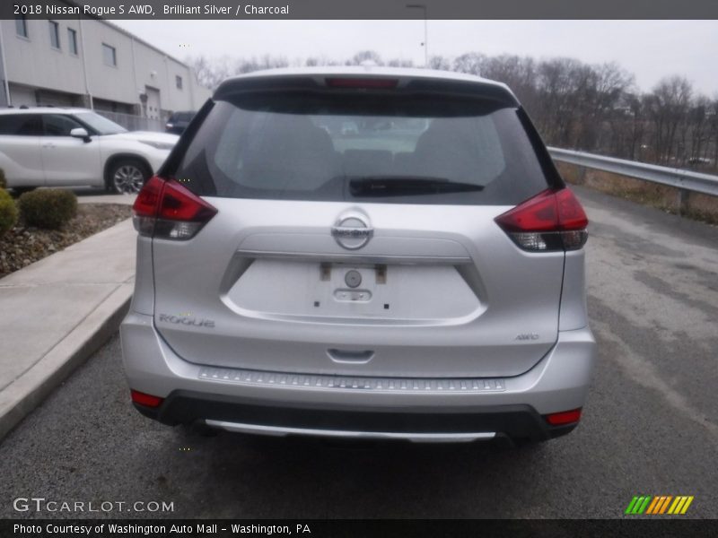 Brilliant Silver / Charcoal 2018 Nissan Rogue S AWD