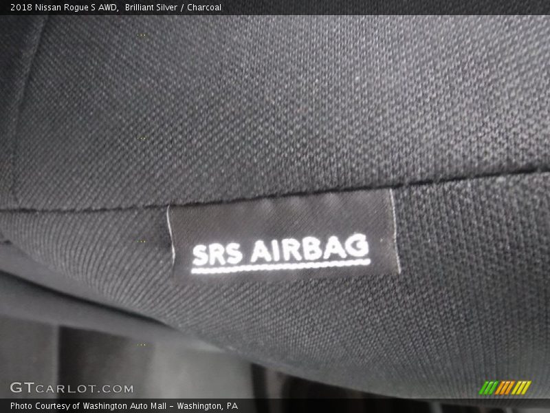 Brilliant Silver / Charcoal 2018 Nissan Rogue S AWD