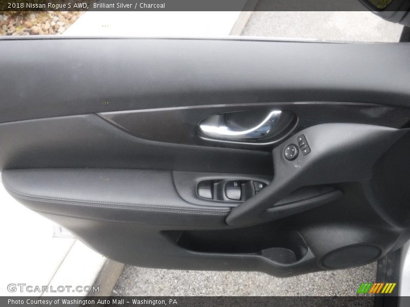 Brilliant Silver / Charcoal 2018 Nissan Rogue S AWD