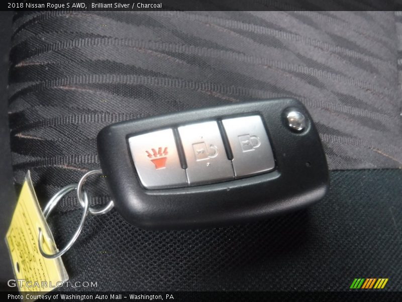Brilliant Silver / Charcoal 2018 Nissan Rogue S AWD