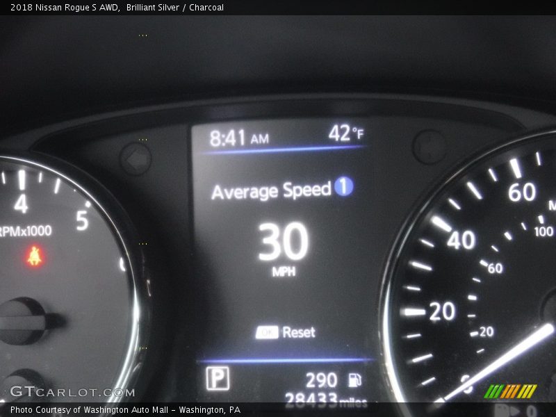 Brilliant Silver / Charcoal 2018 Nissan Rogue S AWD