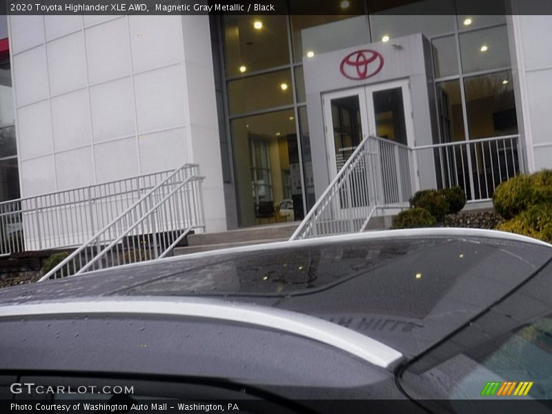 Magnetic Gray Metallic / Black 2020 Toyota Highlander XLE AWD