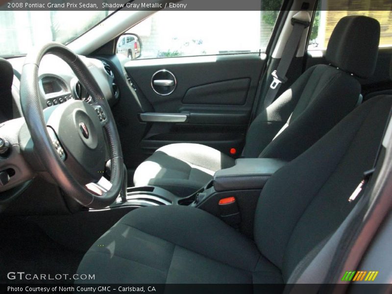 Shadow Gray Metallic / Ebony 2008 Pontiac Grand Prix Sedan