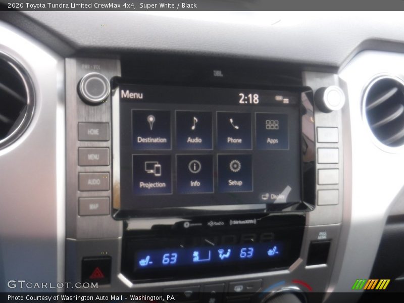 Super White / Black 2020 Toyota Tundra Limited CrewMax 4x4