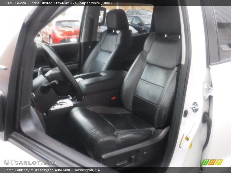 Front Seat of 2020 Tundra Limited CrewMax 4x4