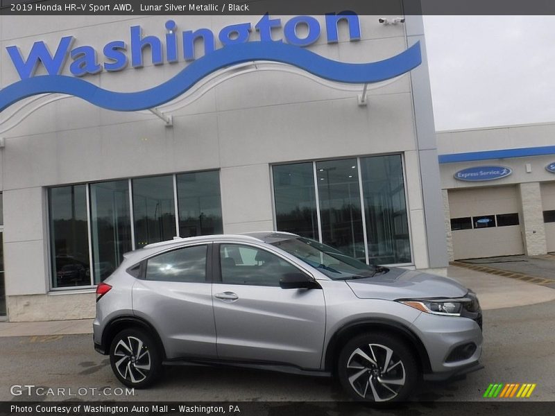 Lunar Silver Metallic / Black 2019 Honda HR-V Sport AWD
