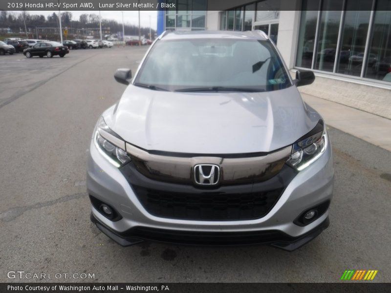 Lunar Silver Metallic / Black 2019 Honda HR-V Sport AWD