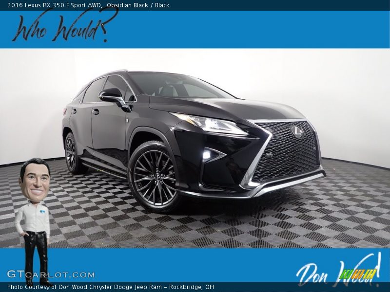 Obsidian Black / Black 2016 Lexus RX 350 F Sport AWD