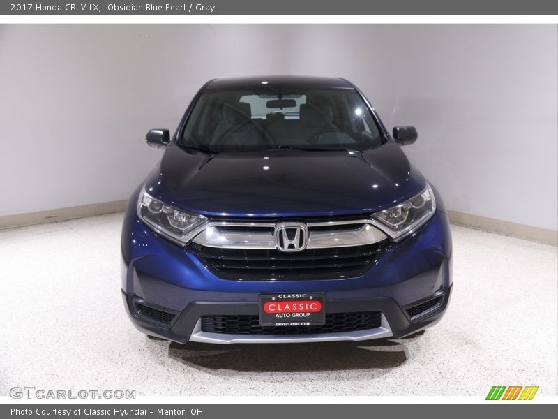 Obsidian Blue Pearl / Gray 2017 Honda CR-V LX