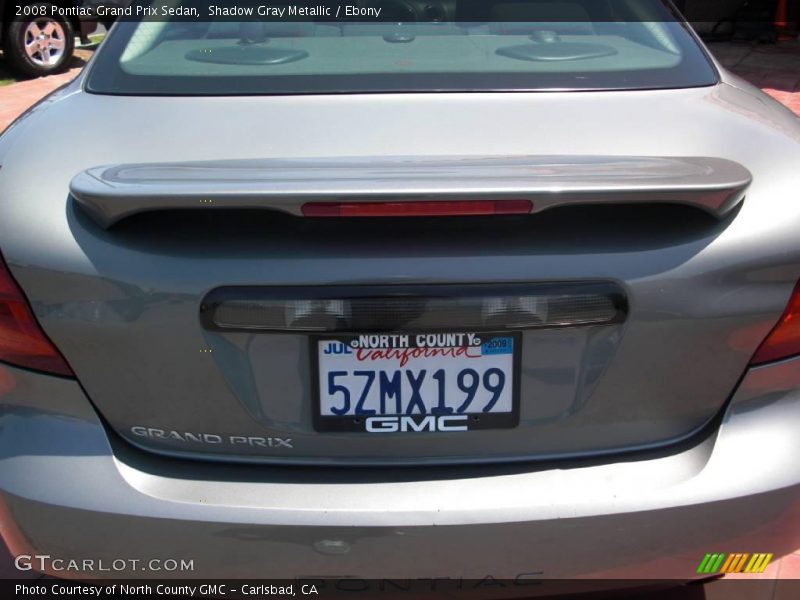 Shadow Gray Metallic / Ebony 2008 Pontiac Grand Prix Sedan