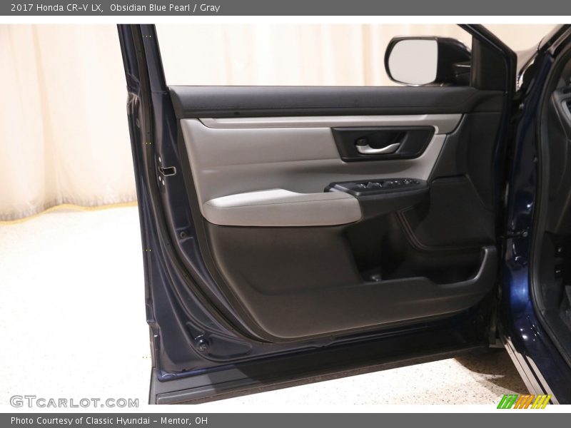 Obsidian Blue Pearl / Gray 2017 Honda CR-V LX