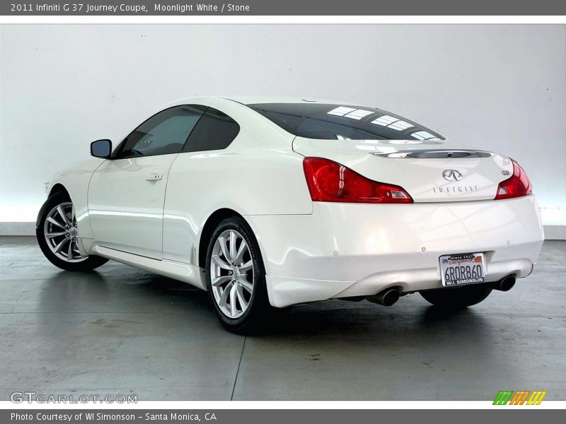 Moonlight White / Stone 2011 Infiniti G 37 Journey Coupe