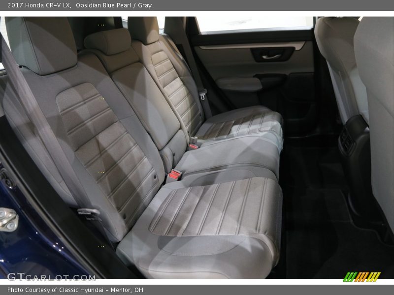 Obsidian Blue Pearl / Gray 2017 Honda CR-V LX