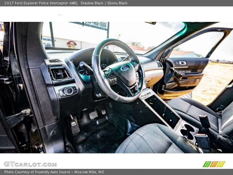 Front Seat of 2017 Explorer Police Interceptor AWD