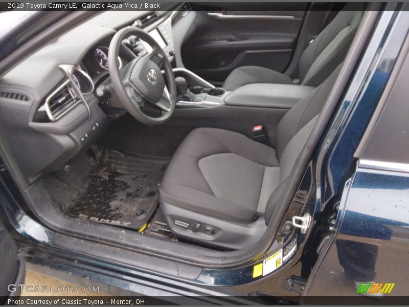 Galactic Aqua Mica / Black 2019 Toyota Camry LE