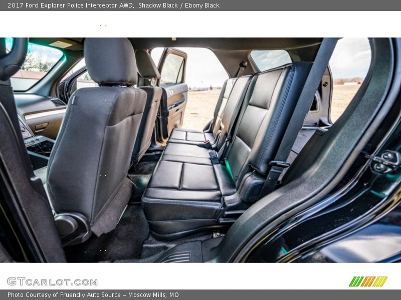 Rear Seat of 2017 Explorer Police Interceptor AWD
