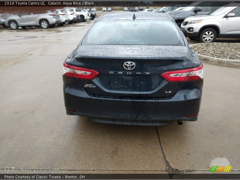 Galactic Aqua Mica / Black 2019 Toyota Camry LE