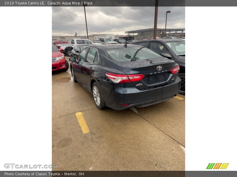 Galactic Aqua Mica / Black 2019 Toyota Camry LE