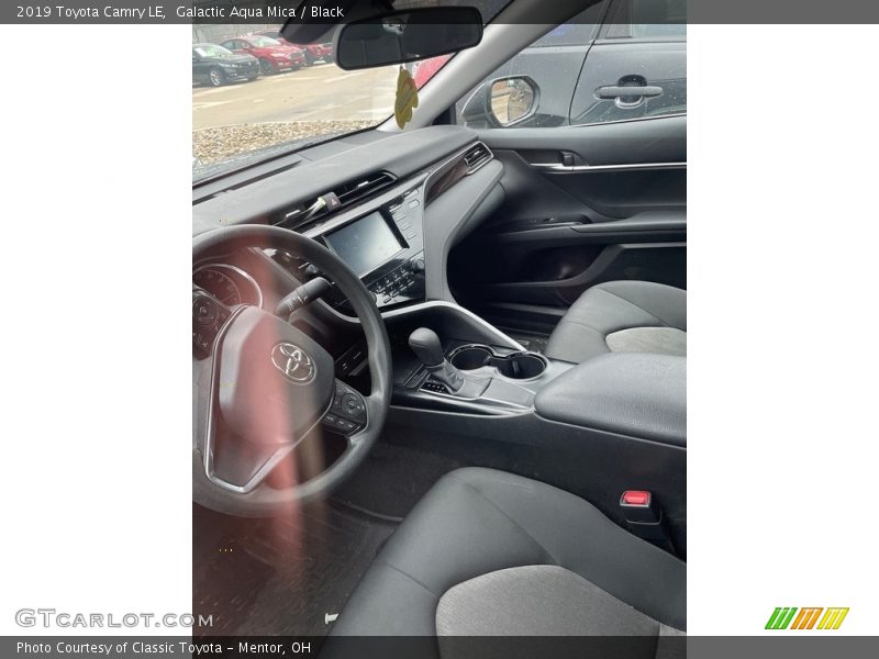 Galactic Aqua Mica / Black 2019 Toyota Camry LE