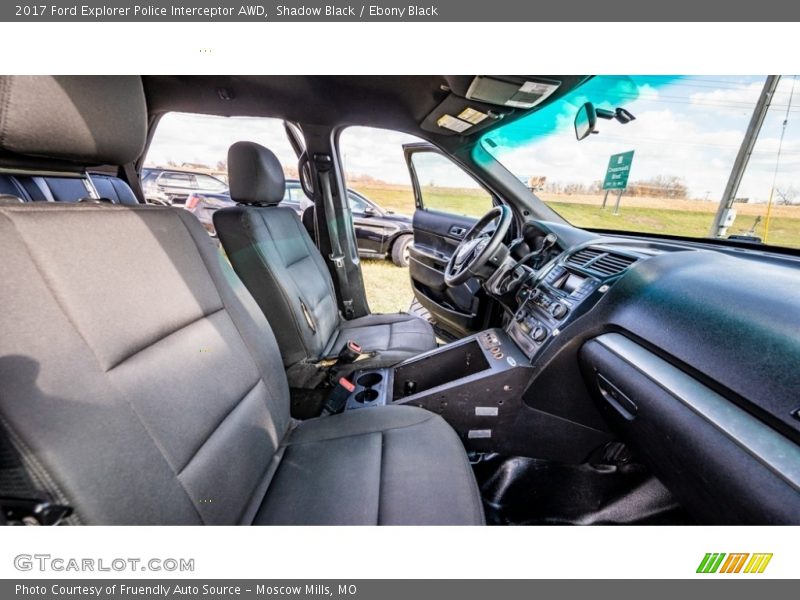 Front Seat of 2017 Explorer Police Interceptor AWD
