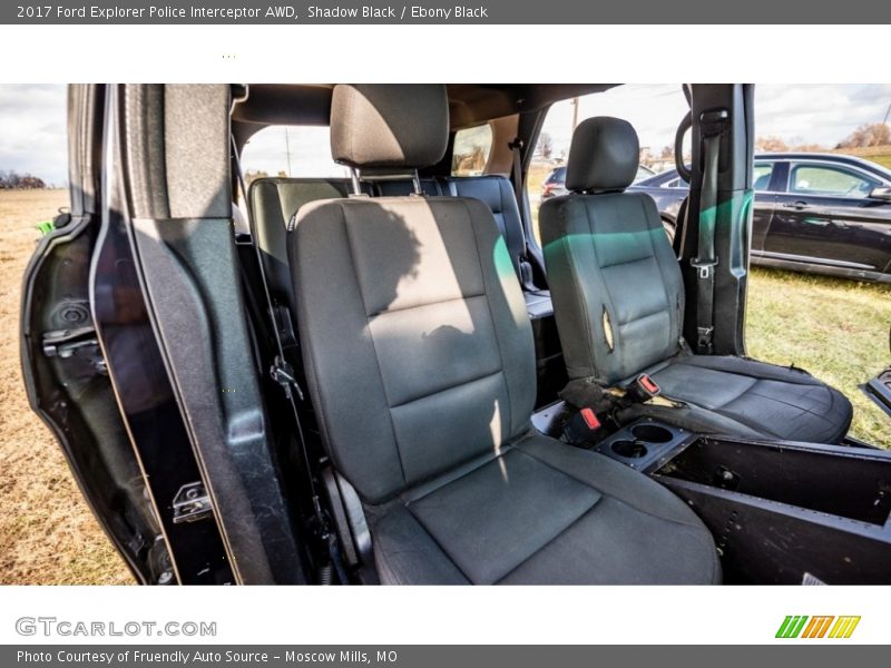 Front Seat of 2017 Explorer Police Interceptor AWD