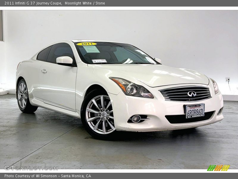 Moonlight White / Stone 2011 Infiniti G 37 Journey Coupe