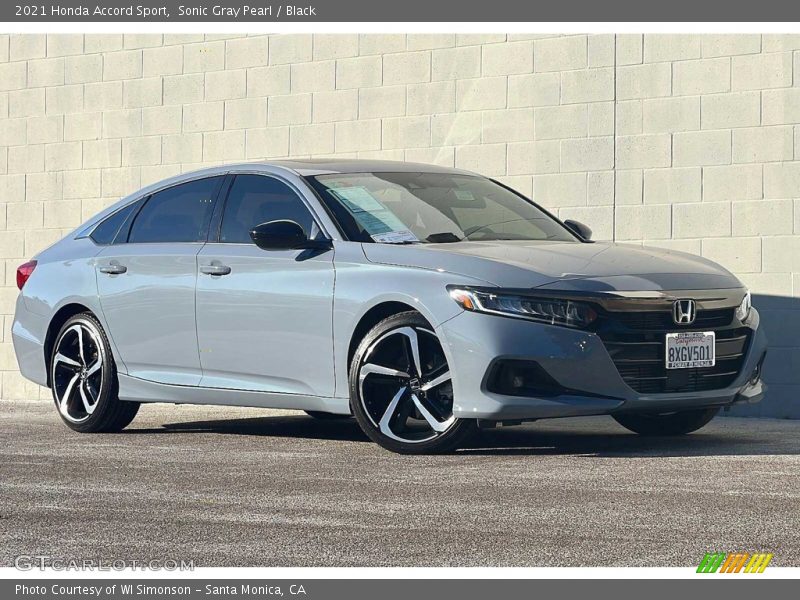 Sonic Gray Pearl / Black 2021 Honda Accord Sport