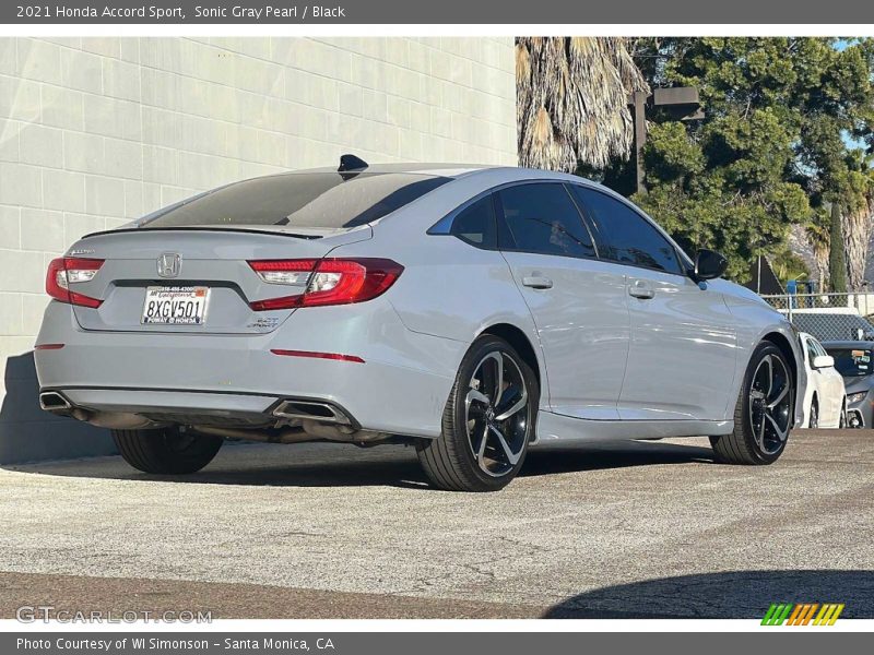 Sonic Gray Pearl / Black 2021 Honda Accord Sport