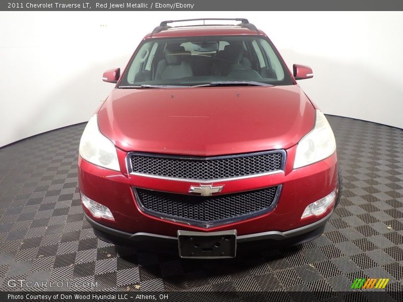Red Jewel Metallic / Ebony/Ebony 2011 Chevrolet Traverse LT