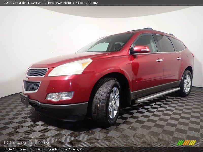 Red Jewel Metallic / Ebony/Ebony 2011 Chevrolet Traverse LT