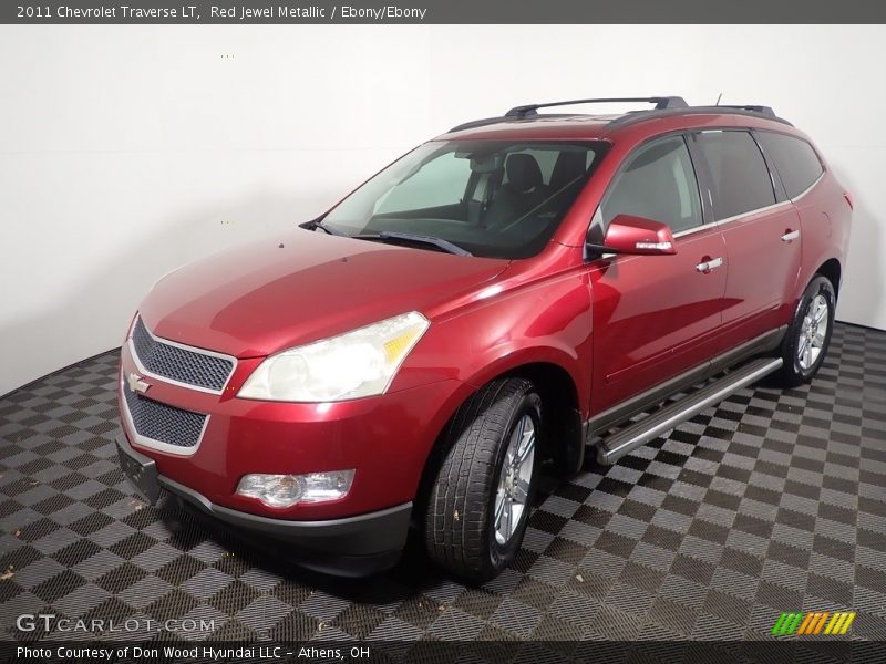 Red Jewel Metallic / Ebony/Ebony 2011 Chevrolet Traverse LT