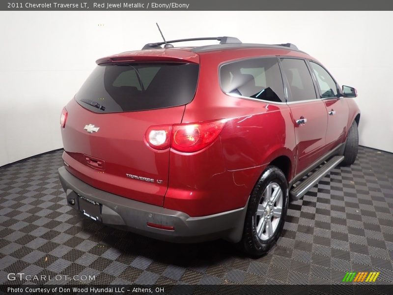 Red Jewel Metallic / Ebony/Ebony 2011 Chevrolet Traverse LT