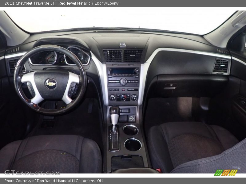 Red Jewel Metallic / Ebony/Ebony 2011 Chevrolet Traverse LT