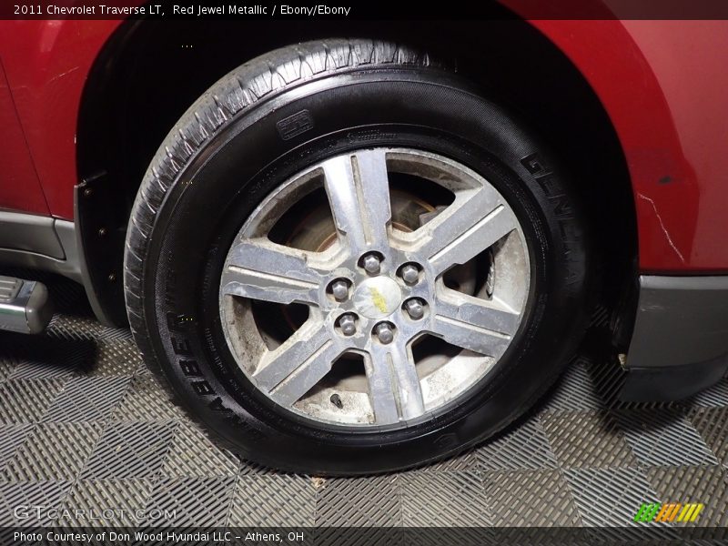 Red Jewel Metallic / Ebony/Ebony 2011 Chevrolet Traverse LT