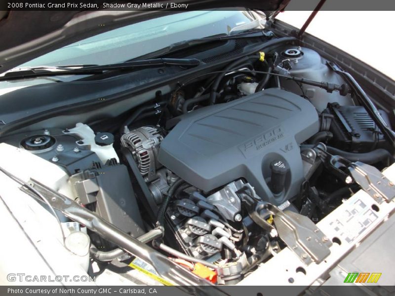 Shadow Gray Metallic / Ebony 2008 Pontiac Grand Prix Sedan