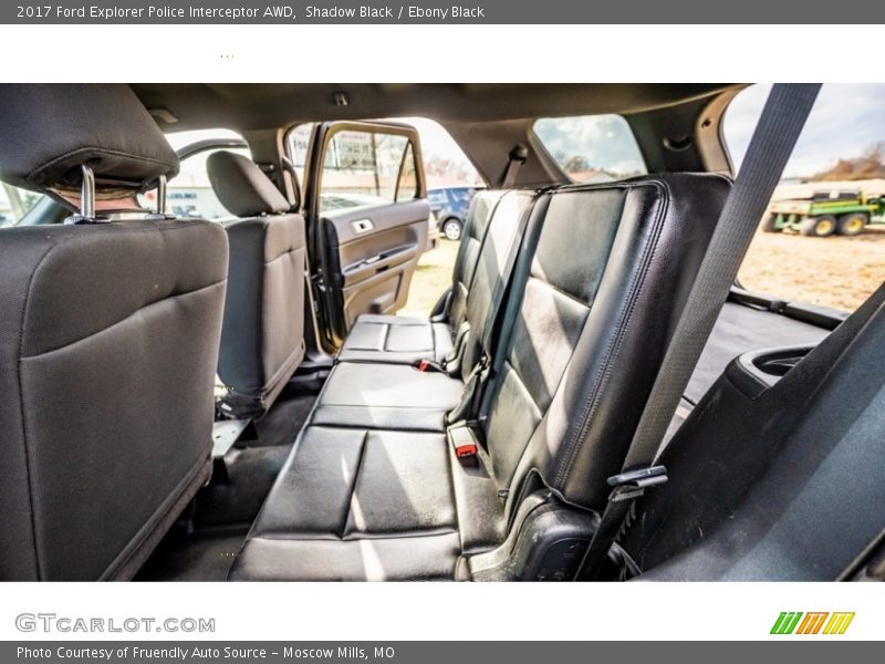 Rear Seat of 2017 Explorer Police Interceptor AWD