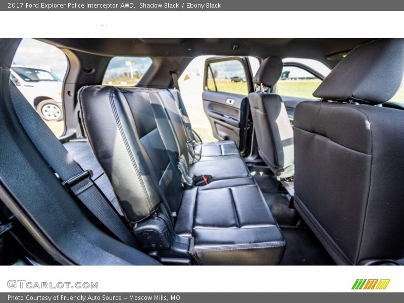 Rear Seat of 2017 Explorer Police Interceptor AWD