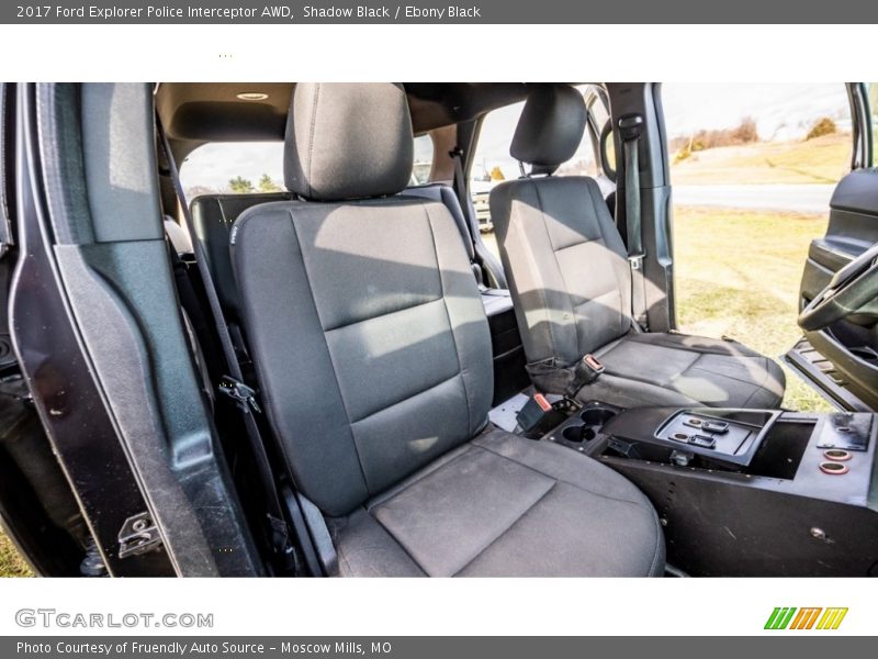 Front Seat of 2017 Explorer Police Interceptor AWD
