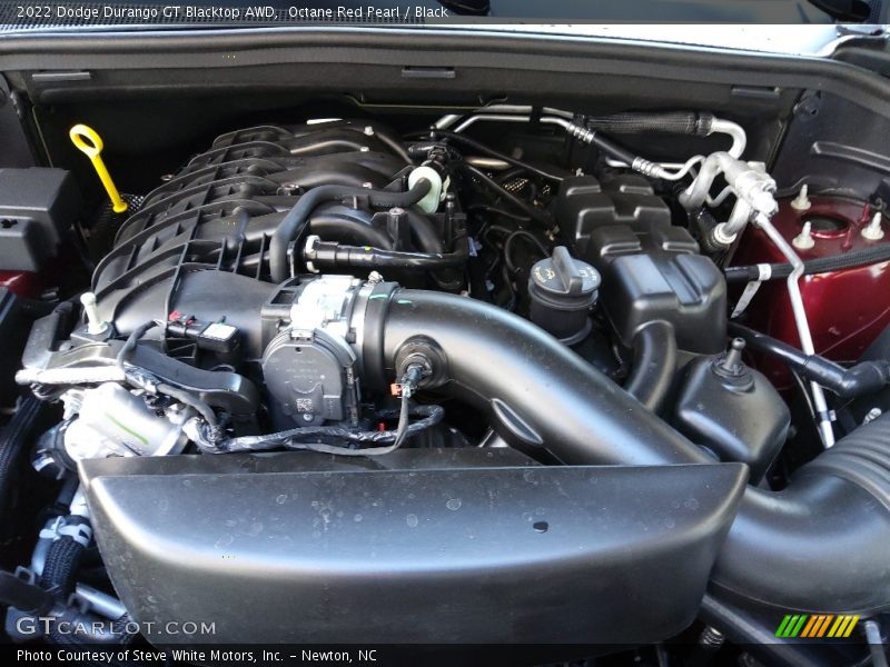 Octane Red Pearl / Black 2022 Dodge Durango GT Blacktop AWD