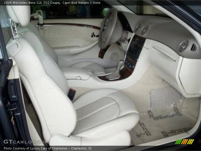 Capri Blue Metallic / Stone 2006 Mercedes-Benz CLK 350 Coupe