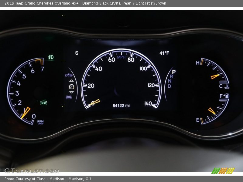 Diamond Black Crystal Pearl / Light Frost/Brown 2019 Jeep Grand Cherokee Overland 4x4