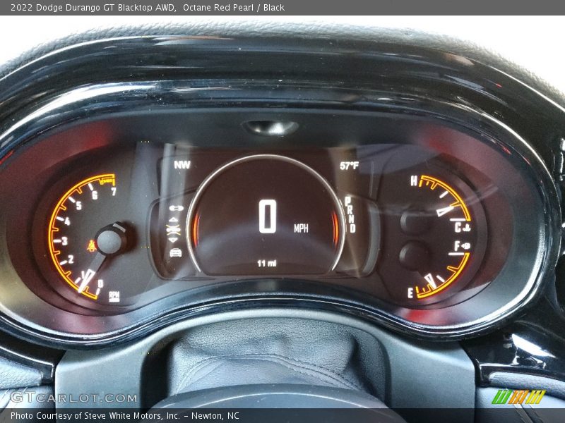 Octane Red Pearl / Black 2022 Dodge Durango GT Blacktop AWD