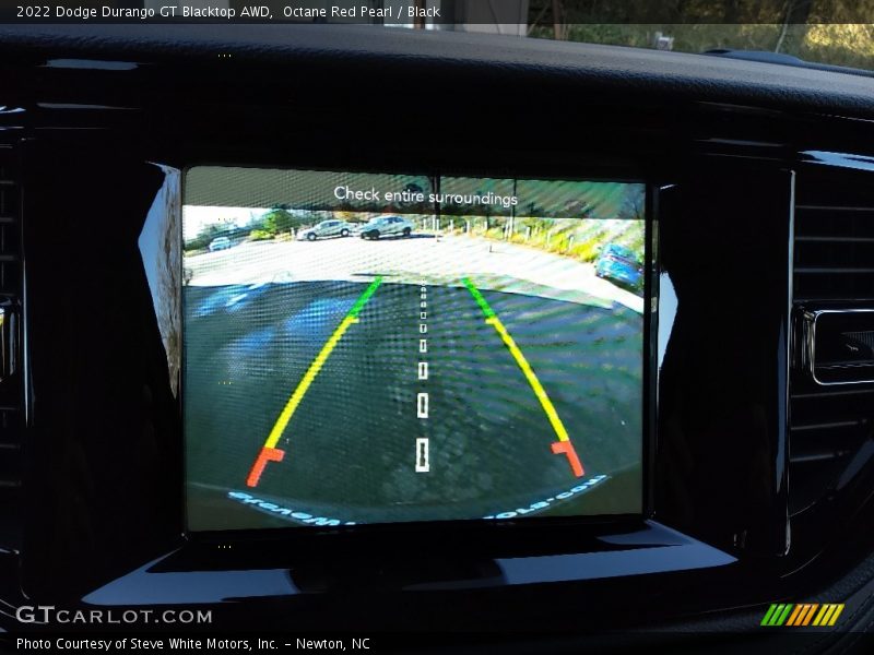 Octane Red Pearl / Black 2022 Dodge Durango GT Blacktop AWD