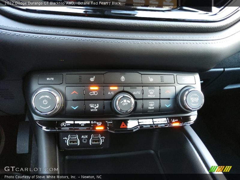Octane Red Pearl / Black 2022 Dodge Durango GT Blacktop AWD