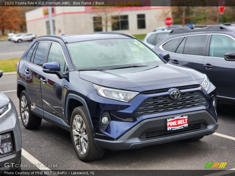 Blue Flame / Black 2020 Toyota RAV4 XLE Premium AWD